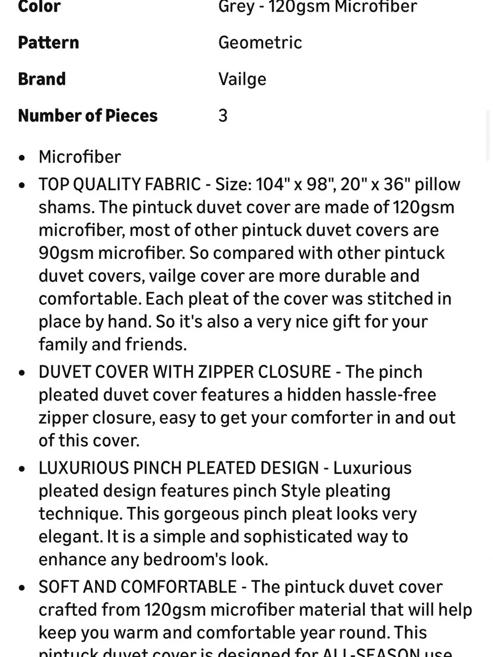 NIP California King Duvet Set